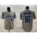 Kansas City Royals #16 Bo Jackson Gray KLUNKIM 2024 Away Limited Stitched Jersey