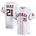 Houston Astros #21 Yainer Diaz White KLUNKIM Home Limited Player Jersey