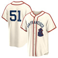 San Francisco Giants #51 Jung Hoo Lee Cream KLUNKIM 2024 Rickwood Classic Stitched Jersey