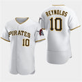 Pittsburgh Pirates #10 Bryan Reynolds White KLUNKIM Home Flex Base Jersey