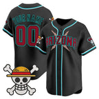 Custom Arizona Diamondbacks x One Piece Black KLUNKIM Vapor Premier Limited Jersey - Stitched