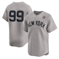 New York Yankees #99 Aaron Judge Gray KLUNKIM 2024 World Series Limited Stitched Jersey