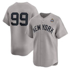 New York Yankees #99 Aaron Judge Gray KLUNKIM 2024 World Series Limited Stitched Jersey
