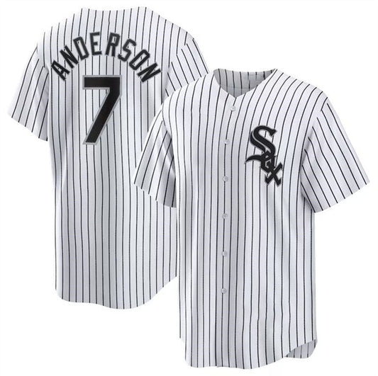 Chicago White Sox #7 Tim Anderson White City Connect Replica Player Jersey Baseball Jerseys