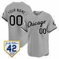 Custom Chicago White Sox 2024 Jackie Robinson Patch Vapor Premier Limited Jersey ¨C Gray KLUNKIM