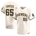 Milwaukee Brewers #65 Nestor Cortes Cream KLUNKIM Home Limited Player Jersey