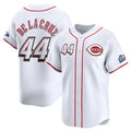Cincinnati Reds #44 Elly De La Cruz White KLUNKIM 2025 Speedway Classic Home Limited Stitched Jersey