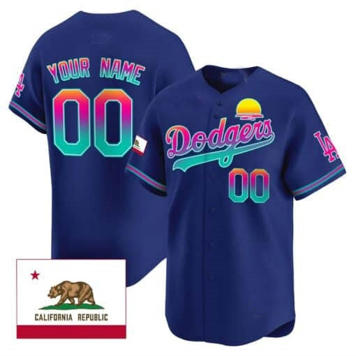 Custom Los Angeles Dodgers 2024 Los Angeles City Style Vapor Premier Limited Jersey ¨C Royal KLUNKIM