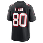 A.Falcons #80 Andre Rison Black KLUNKIM Retired Player Jersey