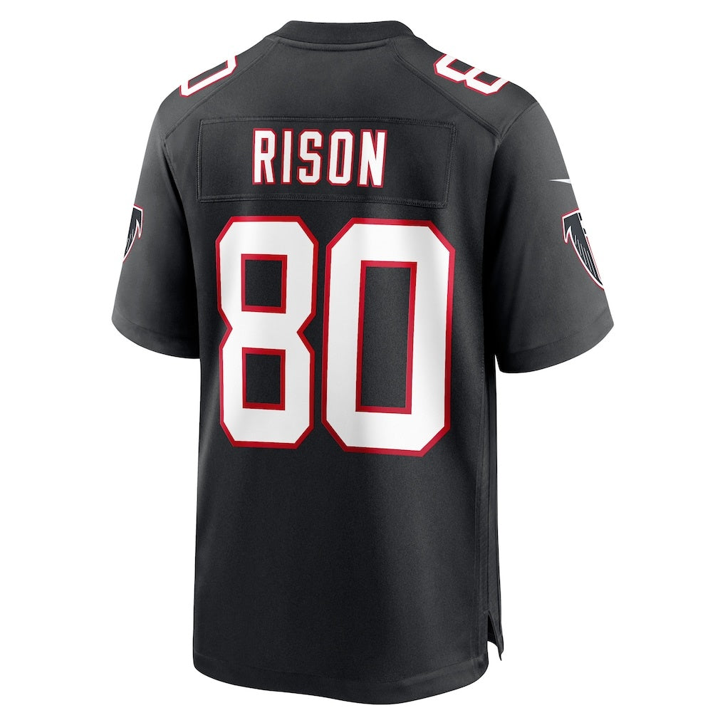 A.Falcons #80 Andre Rison Black KLUNKIM Retired Player Jersey
