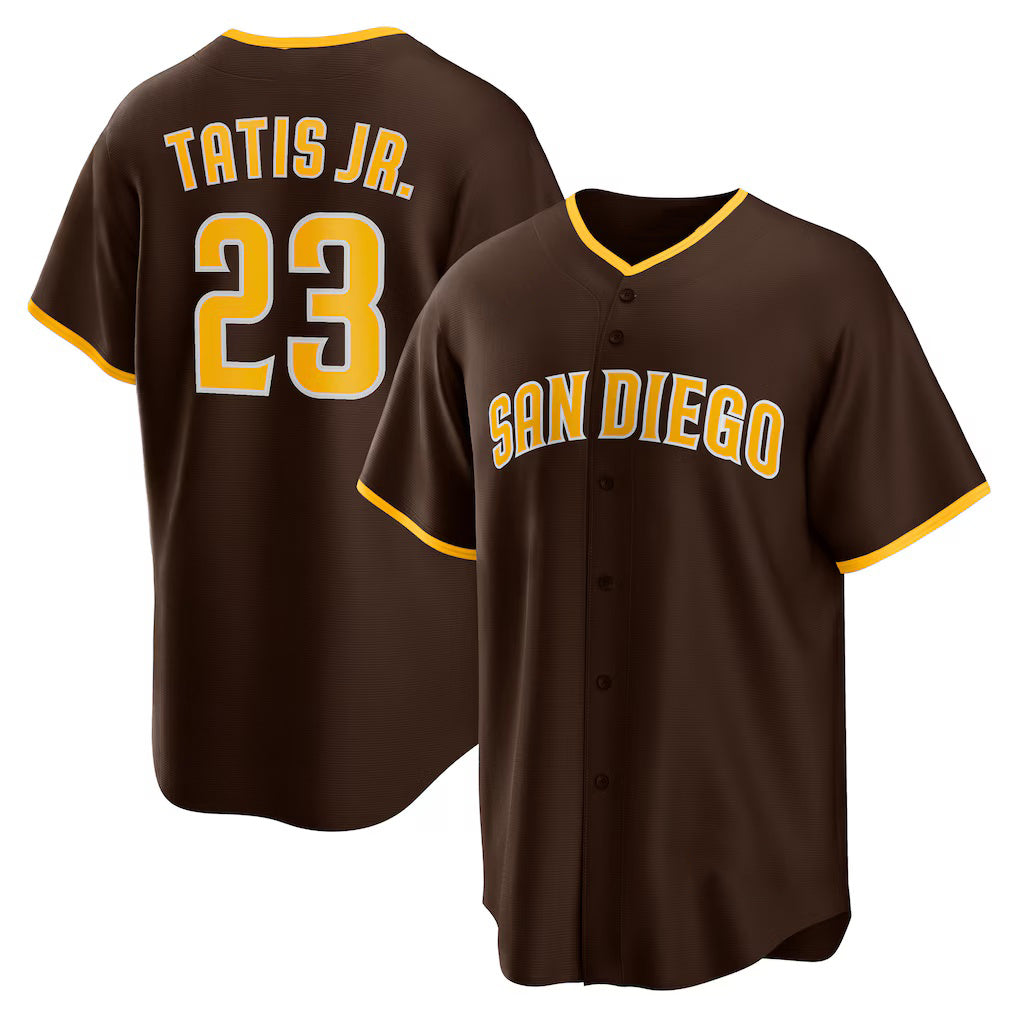 San Diego Padres #23 Fernando Tatis Jr. Brown KLUNKIM Alternate Replica Player Jersey