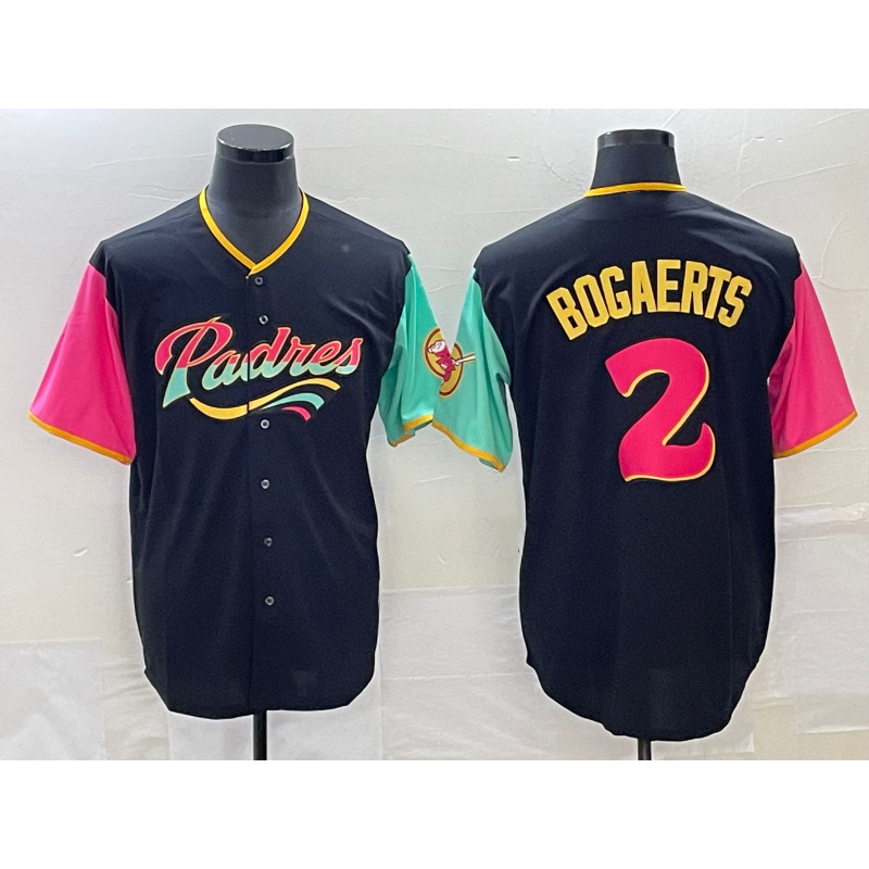 San Diego Padres #2 Xander Bogaerts 2022 Black KLUNKIM City Connect Cool Base Stitched Jersey
