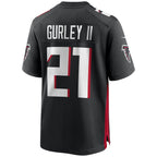 A.Falcons #21 Todd Gurley II Black KLUNKIM Game Player Jersey