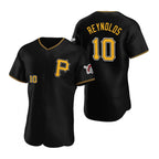 Pittsburgh Pirates #10 Bryan Reynolds Black KLUNKIM Alternate Team Logo P Flex Base Jersey