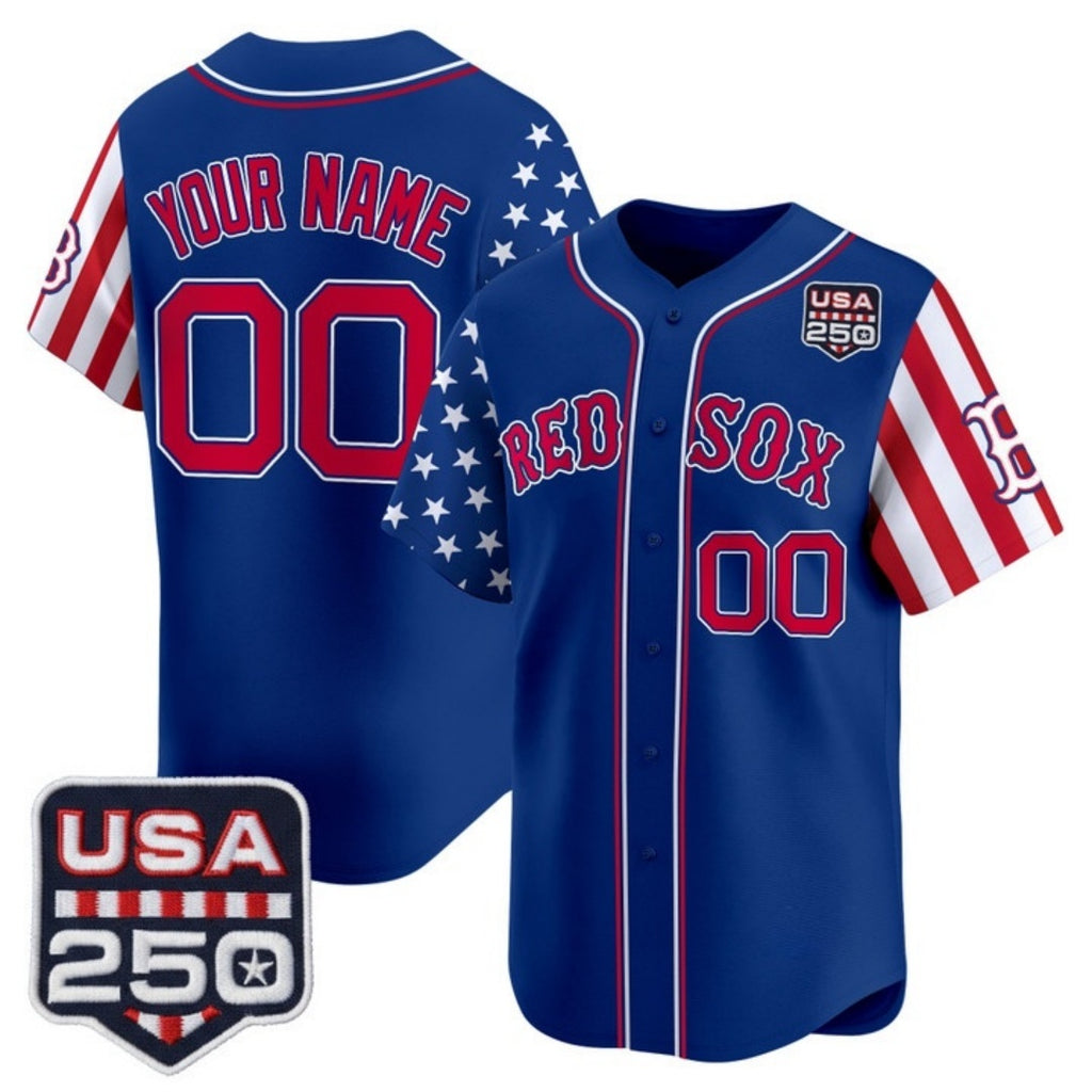 Custom Boston Red Sox America 250 Edition Vapor Premier Limited Royal KLUNKIM Stitched Jerseys