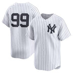 New York Yankees #99 Aaron Judge White KLUNKIM Home Limited Player Jersey