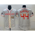 Houston Astros #44 Yordan Alvarez Number White KLUNKIM 2023 City Connect Flex Base Stitched Jersey 3