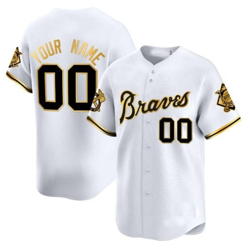 Custom Atlanta Braves Peaches n¡¯ Cream Vapor Premier Limited Jersey ¨C White KLUNKIM