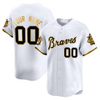 Custom Atlanta Braves Peaches n¡¯ Cream Vapor Premier Limited Jersey ¨C White KLUNKIM