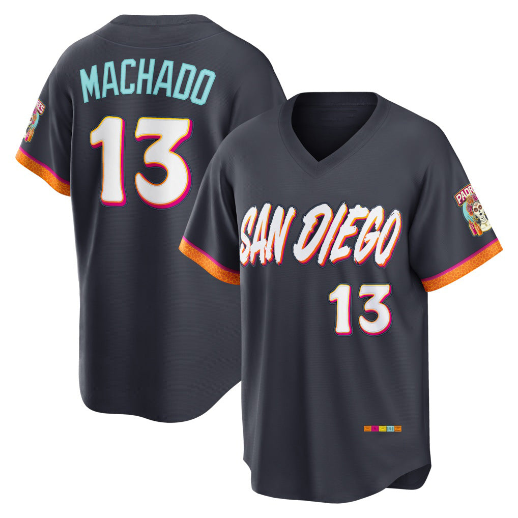 San Diego Padres #13 Manny Machado Obsidian KLUNKIM 2026 City Connect Stadium Jersey