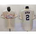 New York Yankees #2 Derek Jeter Cream KLUNKIM Limited Stitched Jersey 2