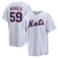 New York Mets #59 Sean Manaea White KLUNKIM Home Replica Jersey
