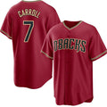 Arizona Diamondbacks #7 Corbin Carroll Red KLUNKIM Cool Base Stitched Jersey
