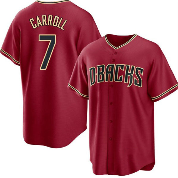 Arizona Diamondbacks #7 Corbin Carroll Red KLUNKIM Cool Base Stitched Jersey