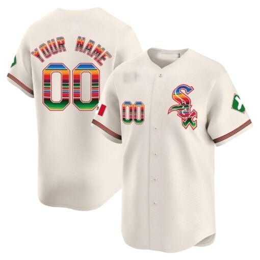Custom Chicago White Sox Mexico Vapor Premier Limited Jersey V2- Cream KLUNKIM