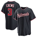 Washington Nationals #3 Dylan Crews Navy KLUNKIM Alternate Replica Jersey