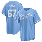 Kansas City Royals #67 Seth Lugo Player Light Blue KLUNKIM Home Game Stitched Jerseys