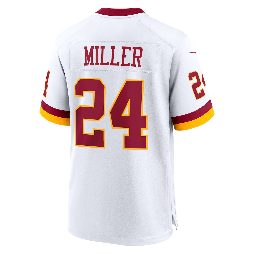 W.Commanders #24 Von Miller White KLUNKIM Game Jersey