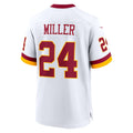 W.Commanders #24 Von Miller White KLUNKIM Game Jersey