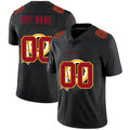 Custom W.Redskins Black KLUNKIM Team Logo Dual Overlap Limited Jersey