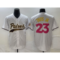 San Diego Padres #23 Fernando Tatis Jr White KLUNKIM NEW 2023 City Connect Cool Base Stitched Jersey 2