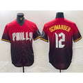 Philadelphia Phillies #12 Kyle Schwarber Red KLUNKIM 2024 City Cool Base Jersey
