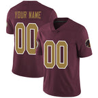 Custom W.Redskins Alternate Burgundy Red KLUNKIM Vapor Untouchable 80th Anniversary Limited Jersey