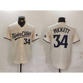 Minnesota Twins #34 Kirby Puckett Number Cream KLUNKIM Cool Base Stitched Jersey
