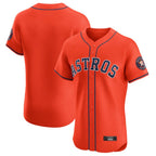 Houston Astros Blank Player Orange KLUNKIM Home Limited Elite Stitched Jerseys