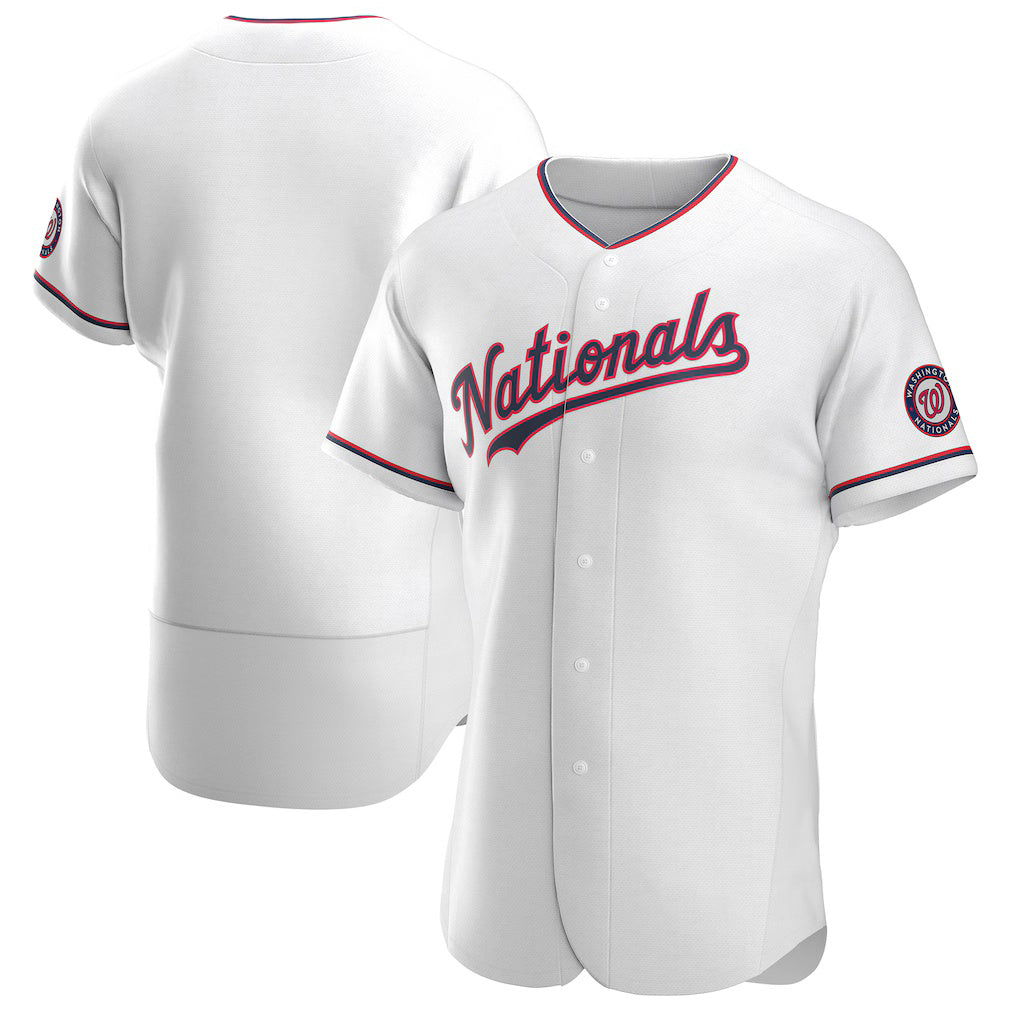 Washington Nationals White KLUNKIM Alternate Authentic Team Jersey