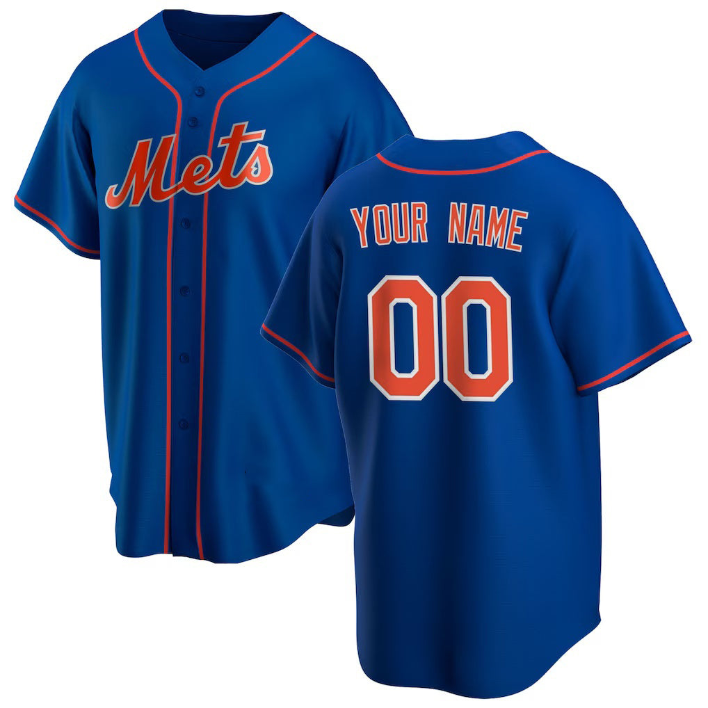 Custom New York Mets Royal KLUNKIM Alternate Replica Pick-A-Player Jersey