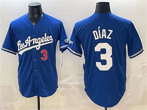 Los Angeles Dodgers #3 Edwin D¨ªaz Royal KLUNKIM Alternate Stadium Stitched Jersey