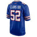 B.Bills #52 Kaleb Elarms-Orr Royal KLUNKIM Team Game Jersey