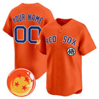 Custom Boston Red Sox x Dragon Ball Orange KLUNKIM Vapor Premier Limited Jersey - All Stitched