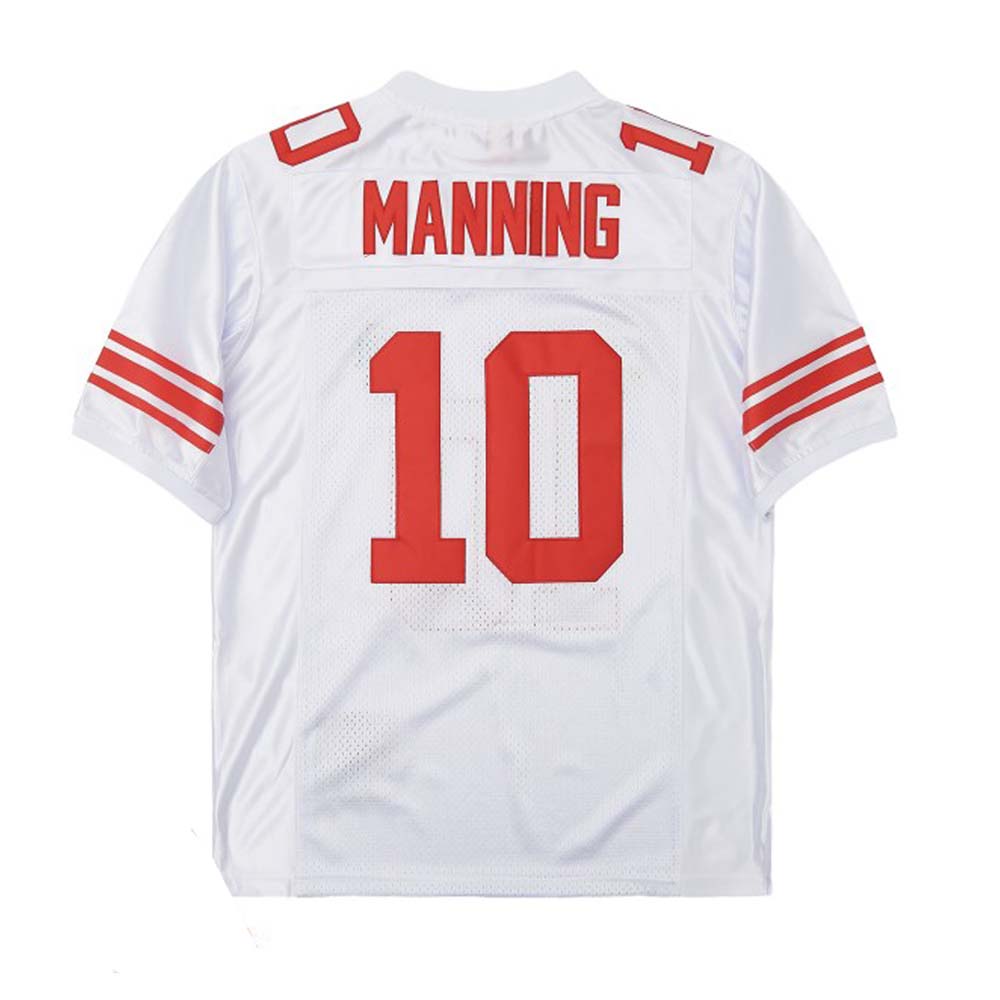 NY.Giant #10 Eli Manning White 2007 Mitchell & Ness Stitched American Mesh throwback Football Jerseys