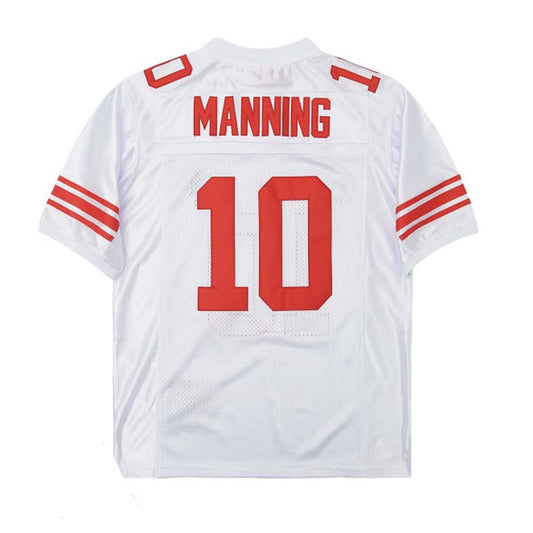 NY.Giant #10 Eli Manning White 2007 Mitchell & Ness Stitched American Mesh throwback Football Jerseys