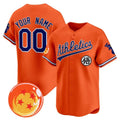 Custom Oakland Athletics x Dragon Ball Orange KLUNKIM Vapor Premier Limited Jersey - All Stitched