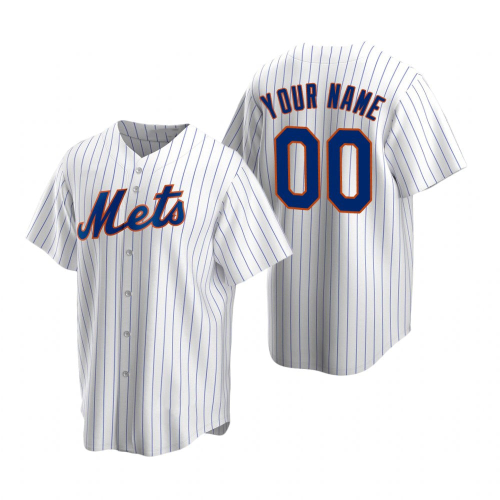 Custom New York Mets White KLUNKIM Stitched Cool Base Home Jersey