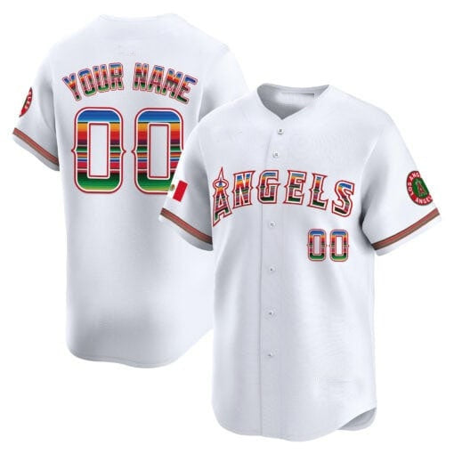 Custom Los Angeles Angels Mexico Vapor Premier Limited Jersey ¨C All Stitched-White KLUNKIM