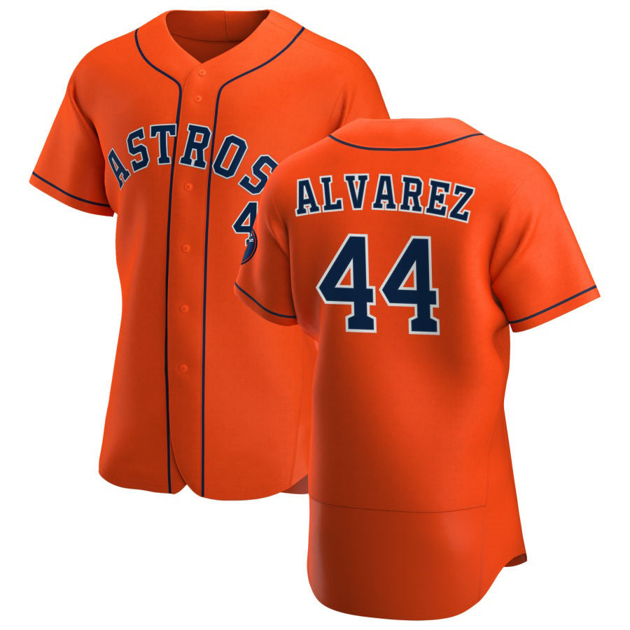 Houston Astros #44 Yordan Alvarez Orange KLUNKIM Alternate 2020 Authentic Team Jersey